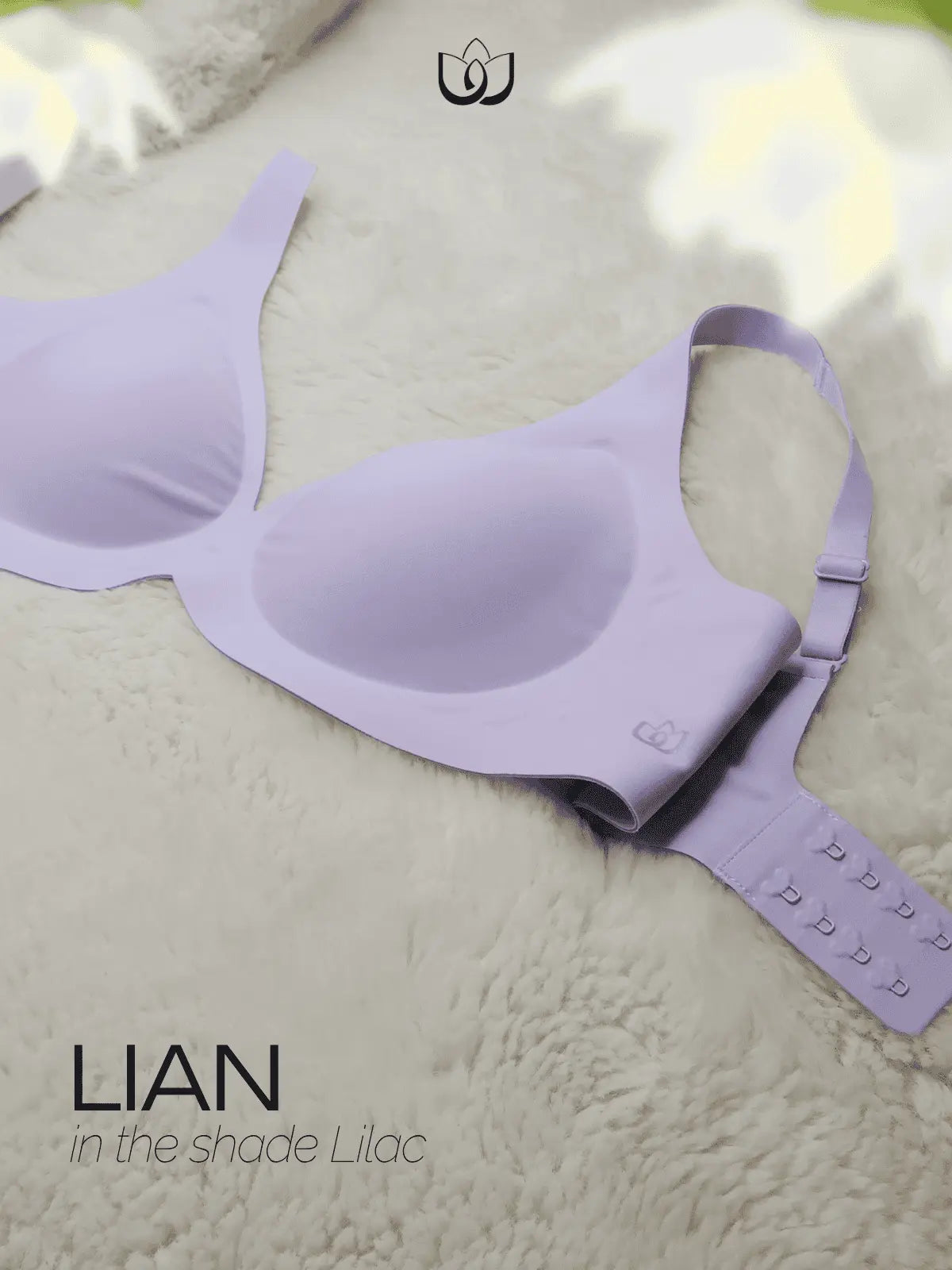 LINBEY UltraSoft Seamless Bra – Wireless Comfort | Breathable & Lightweight (LIAN - plunge) LINBEY