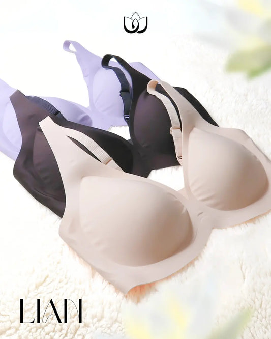LINBEY UltraSoft Seamless Bra – Wireless Comfort | Breathable & Lightweight (LIAN - plunge) LINBEY